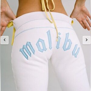 NWT Frankie’s Bikinis Malibu Slumber Low Rise Flare Fit Sweatpants size L